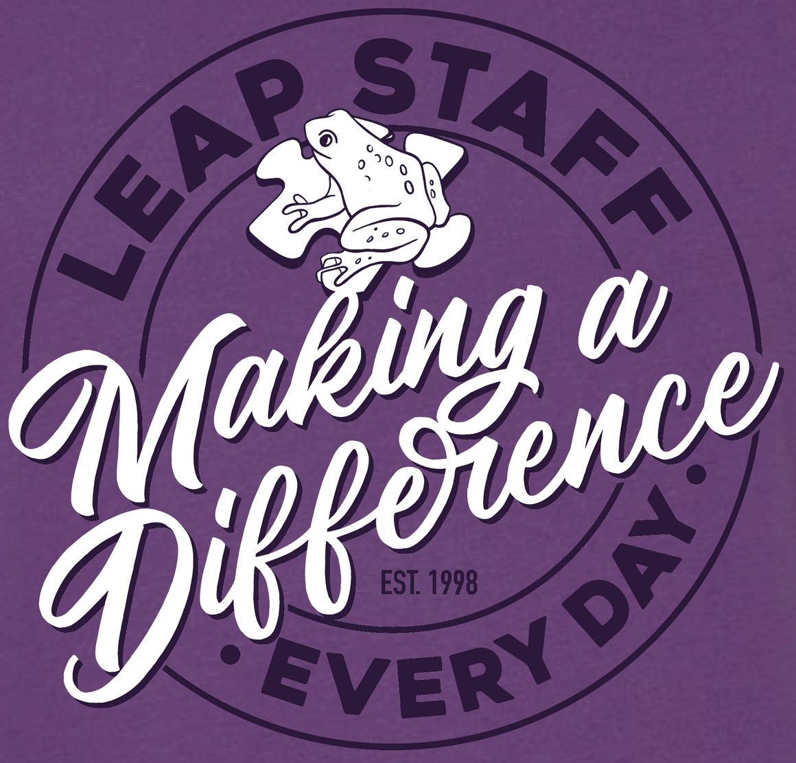 Leap Staff Shirts - Royal Purple Tee