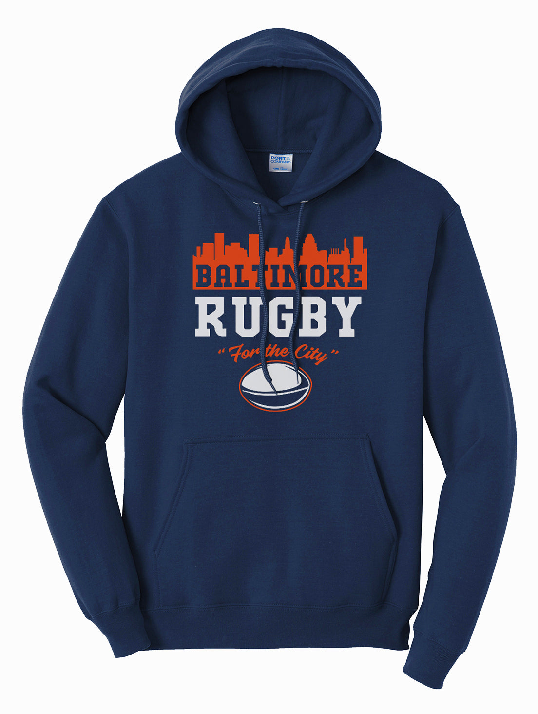 Baltimore Rugby Adult Hoodie - Navy